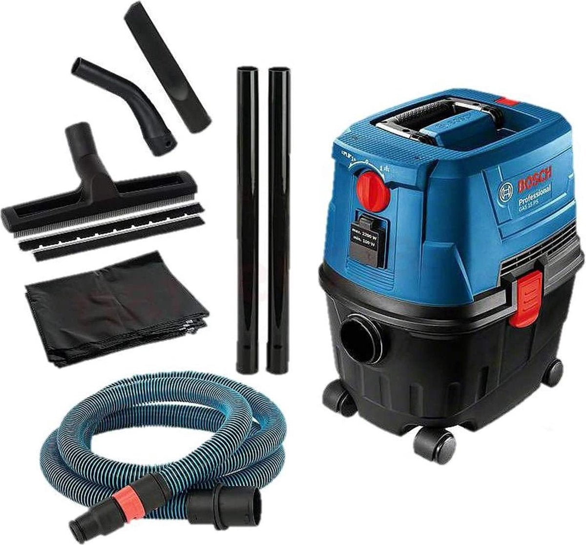 Bosch Blue Gas 15 PS Allround-Baustaubsauger | 1100 W – 06019e5100