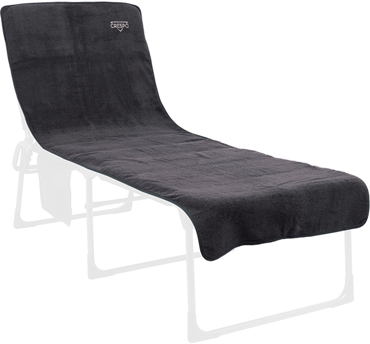 Crespo - Frottee-Stuhlbezug XL - Sonnenliegen - Grau