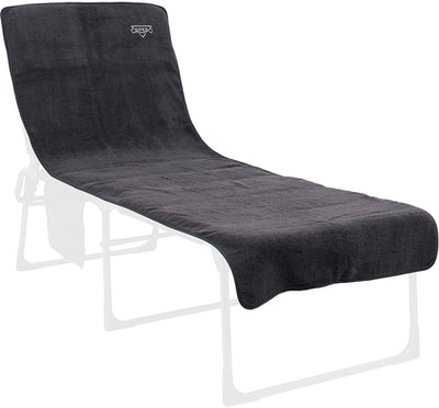 Crespo - Frottee-Stuhlbezug XL - Sonnenliegen - Grau