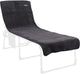 Crespo - Frottee-Stuhlbezug XL - Sonnenliegen - Grau