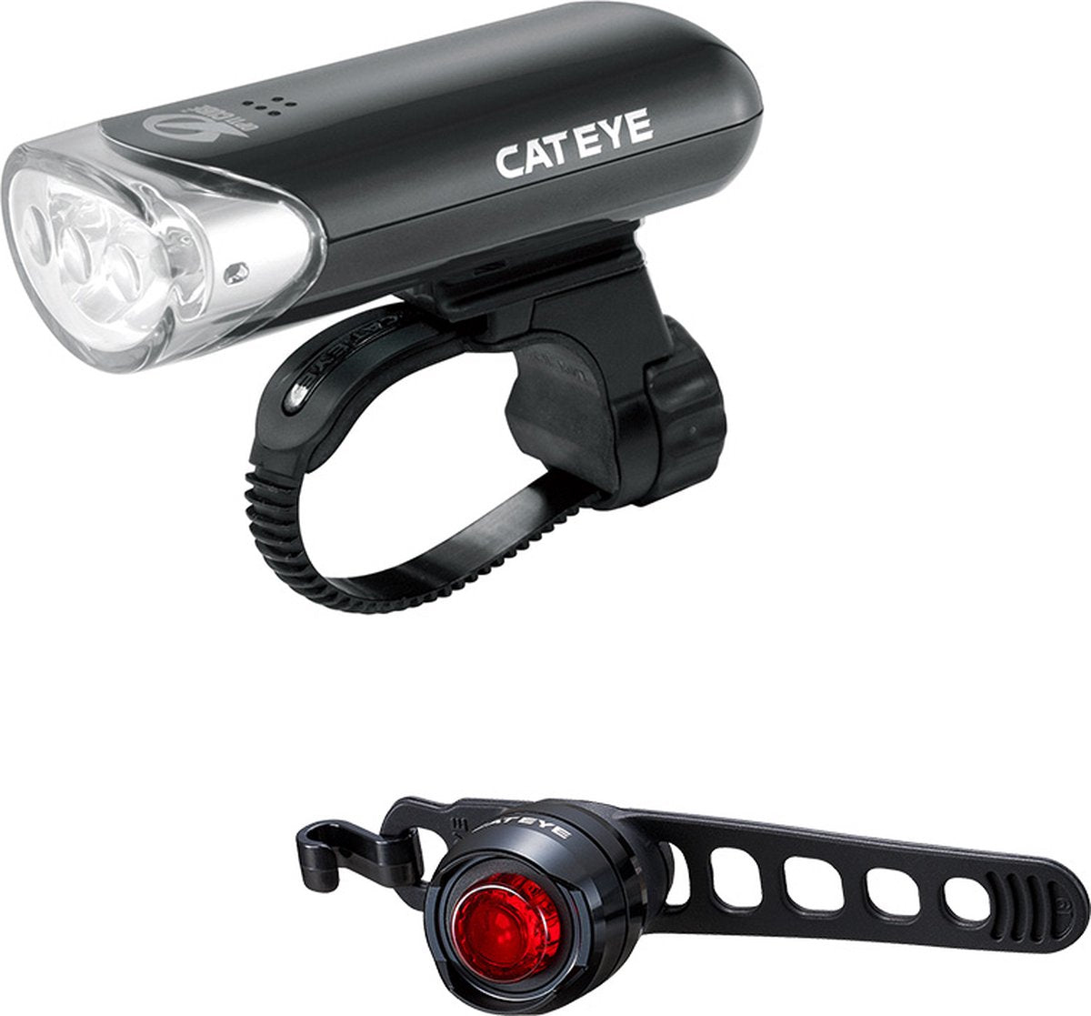Cateye el135n + orb ld160 Lampenset - Fahrradbeleuchtung - LED - Schwarz
