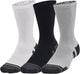Under Armour UA Performance Tech 3pk Crew-Gray Unisex-Sportsocken – Mod Grey – Weiß – Jet Grey