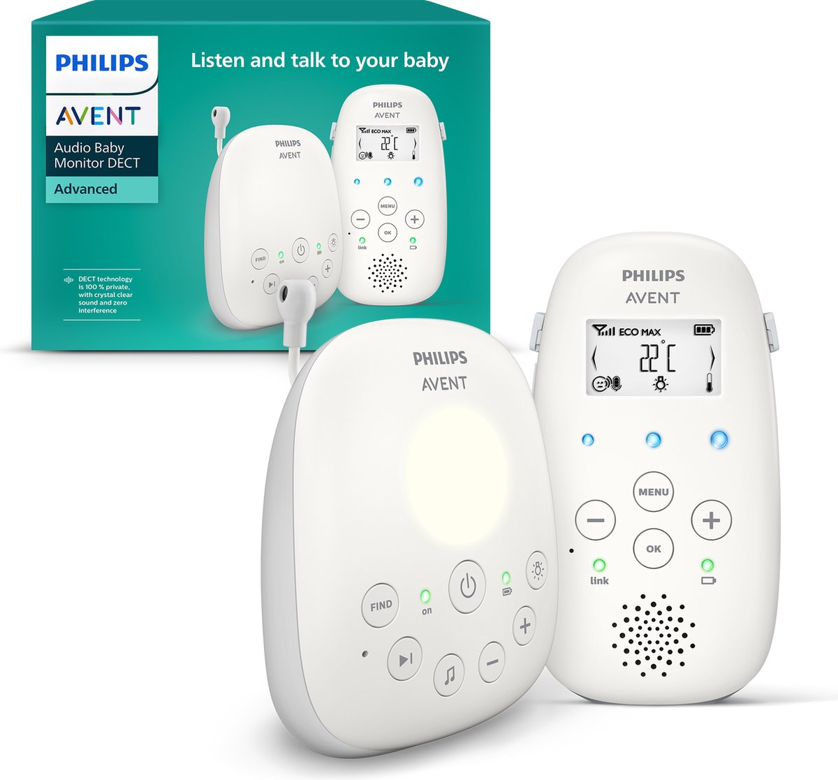 Philips Avent – Dect-Babyphone – Audio-Babyphone – scd713 26