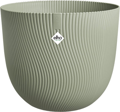 Elho Sereh rund 60 – großer Blumentopf für drinnen und draußen – 100 % recycelter Kunststoff – ø 59 x H 50,6 cm – skandinavisches Grün