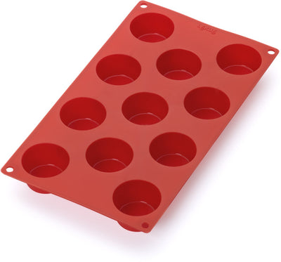 Lékué Backform 11 Mini-Muffins – Silikon – Rot