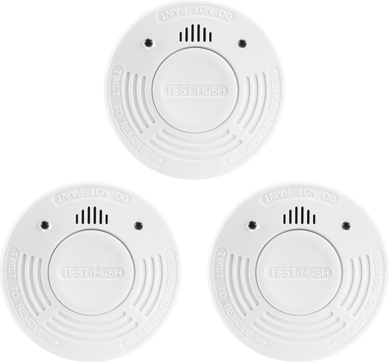 Alecto Rauchmelder SD1010 3x – Brandmelder mit Batterie für 10 Jahre – entspricht europäischen Normen – 3 Stück