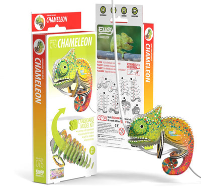 Eugy 3D-Puzzle – Chamäleon – wilde Tiere – nachhaltig – alle sammeln – 6 Jahre