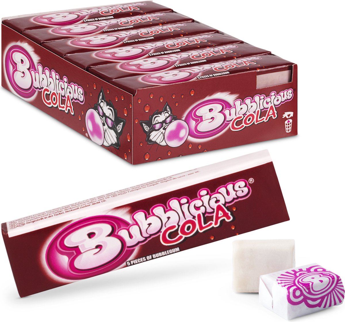 Sprudelndes Cola - Kaugummi - 1x18 Stück