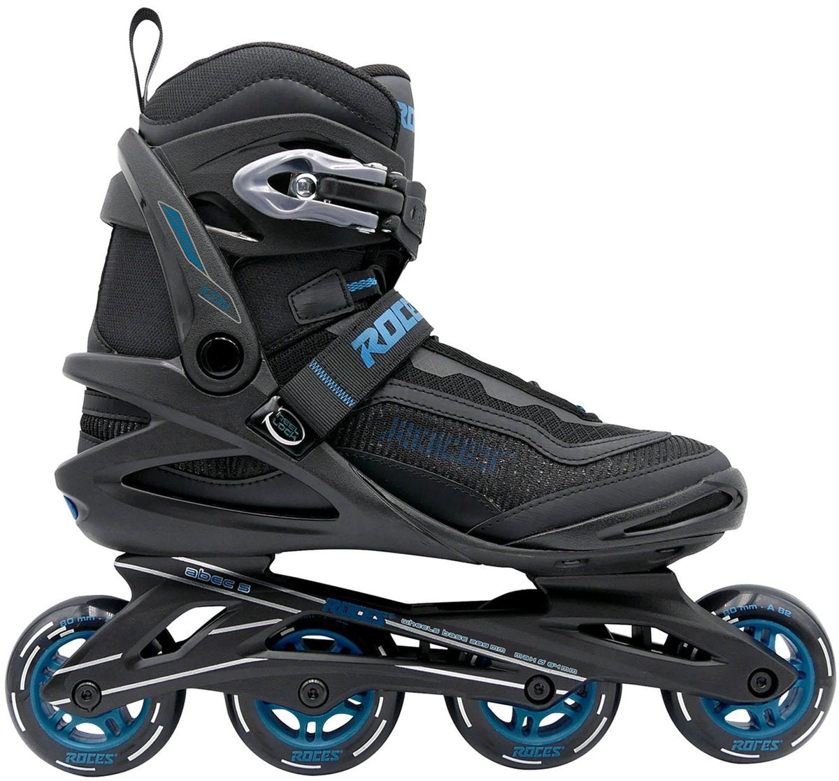 Roces Icon X 80 Inline Skates - Inlineskates - Schwarz Blau - Größe 43