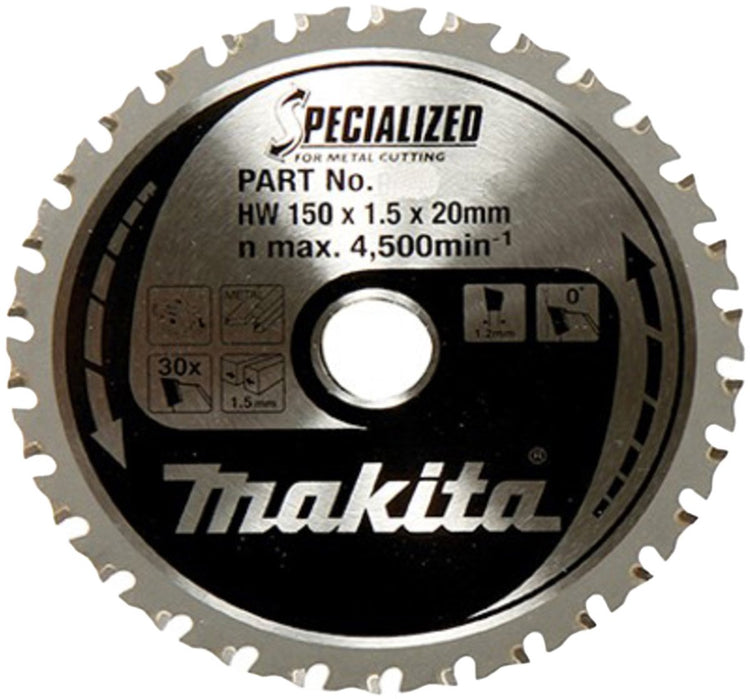 Makita Zubehör Kreissägeblatt Stahl | Spezialisiert 150x20x1,5 32t 0g - B-47036 B-47036