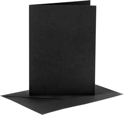 Creativ Firmenkartenumschläge schwarz 10,5x15 cm 50 Sets