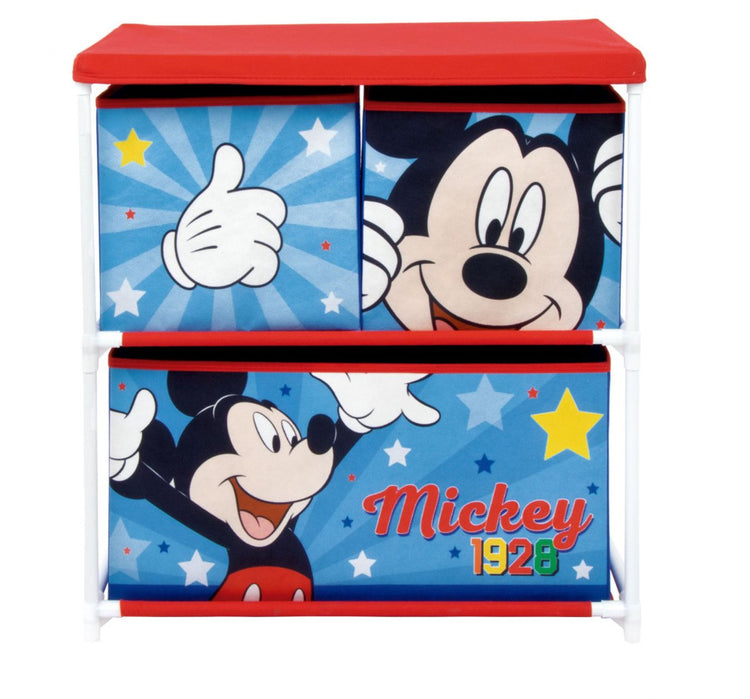 Disney Mickey Star Spielzeug-Aufbewahrungsständer mit 3 Fächern, 53 x 30 x 60 cm