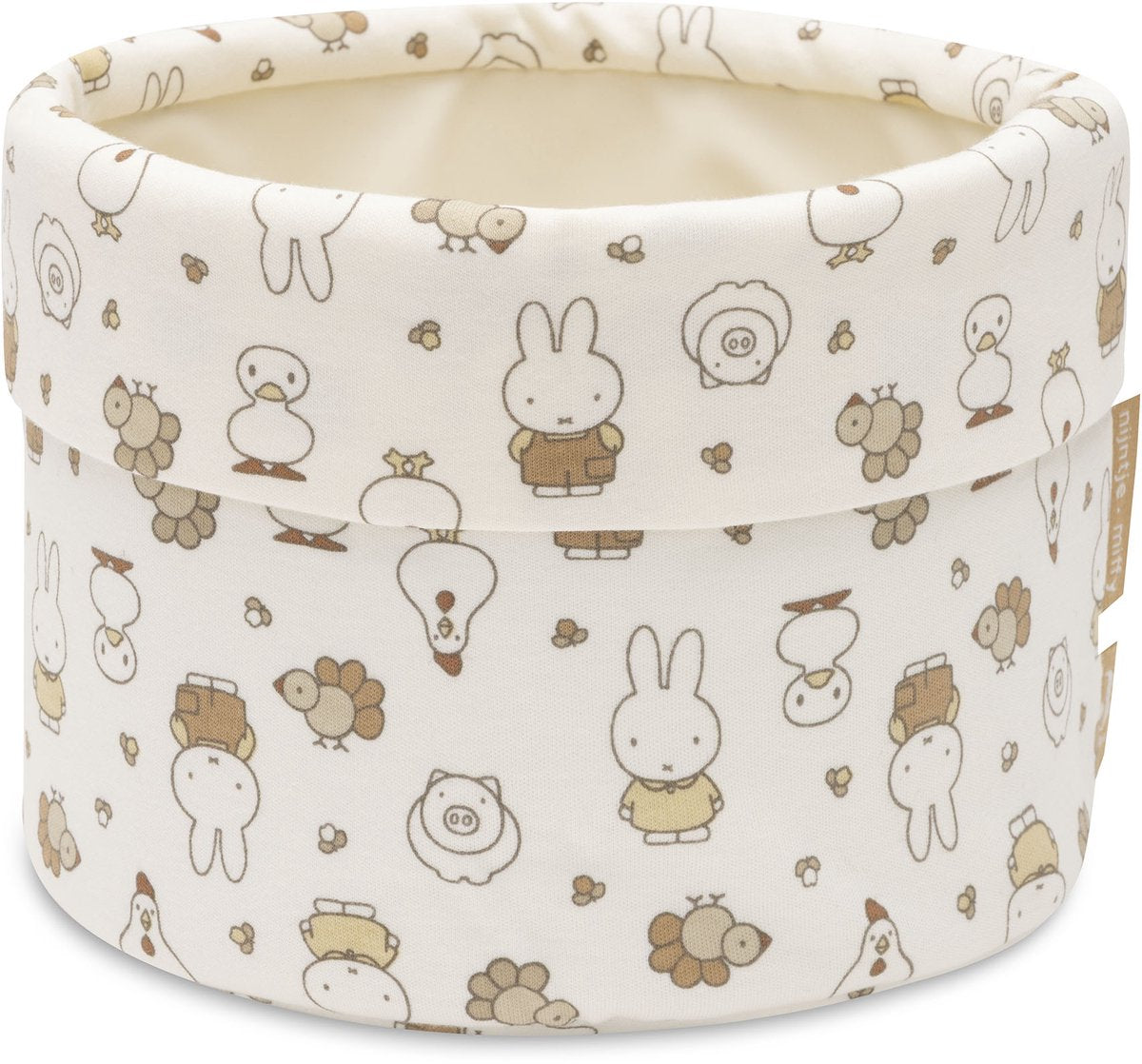 Jollein Wickeltischkorb – Miffy Family Farm – ø19 cm