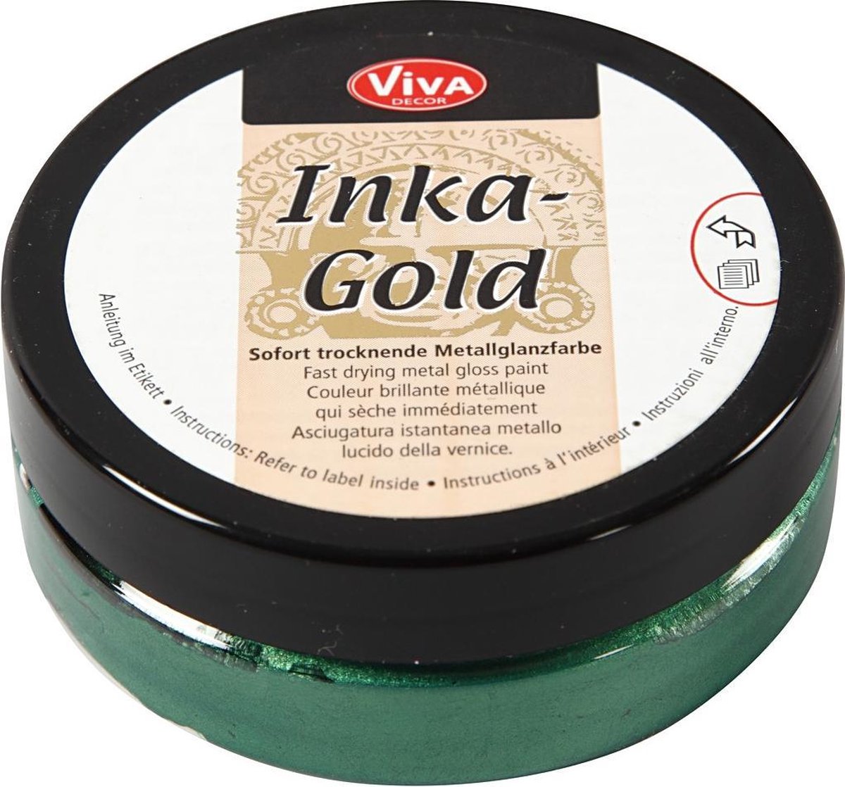 Kreativfirma Inka-Gold Glosswax Emerald, 50 ml
