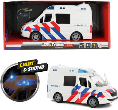 Polizeibus mit Licht und Geräusch
