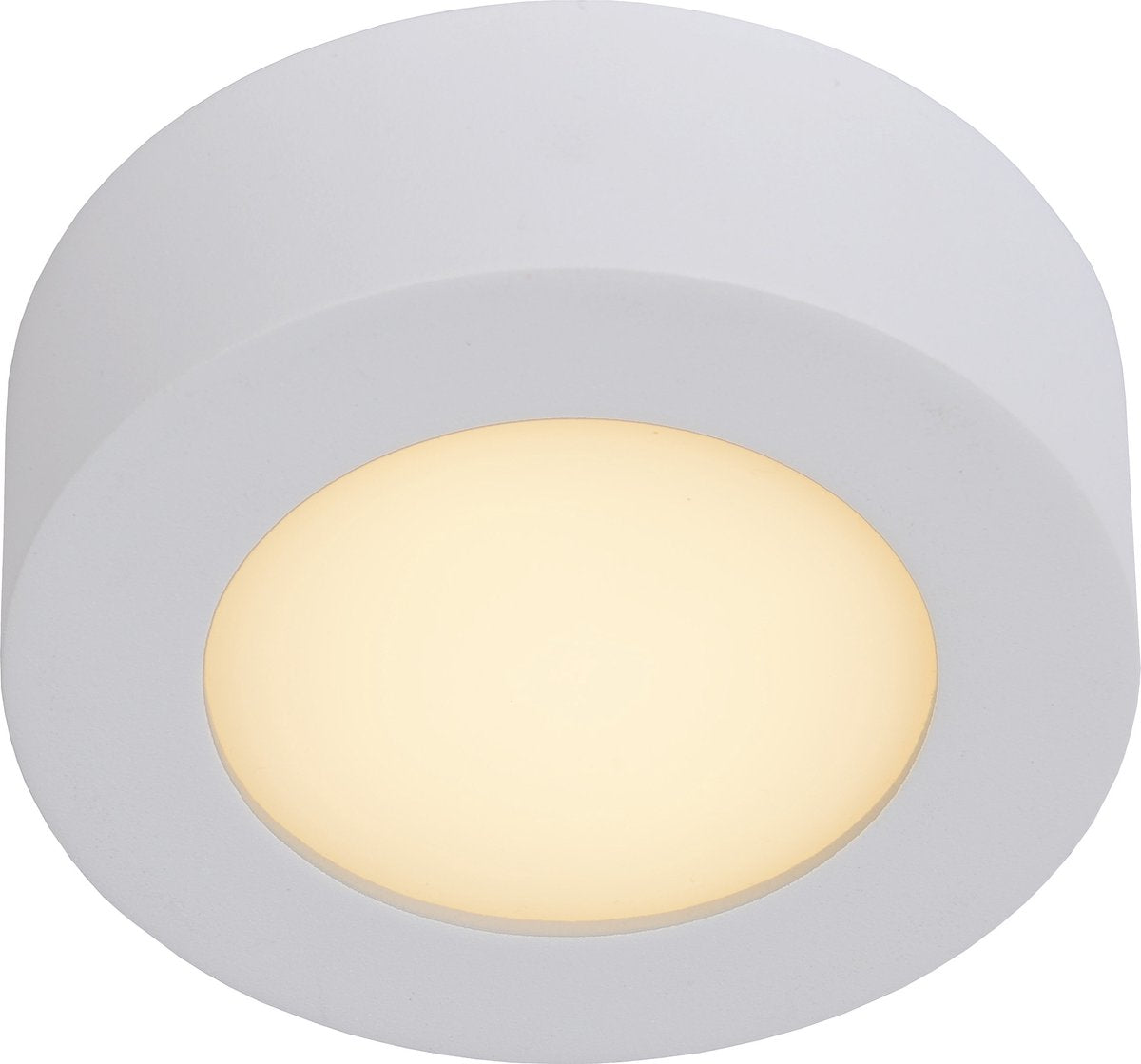 Lucide Brice-LED - Deckenleuchte (Deckenleuchte) Badezimmer - ø 11,7 cm - LED dimmbar - 1x8W 3000K - IP44 - Weiß