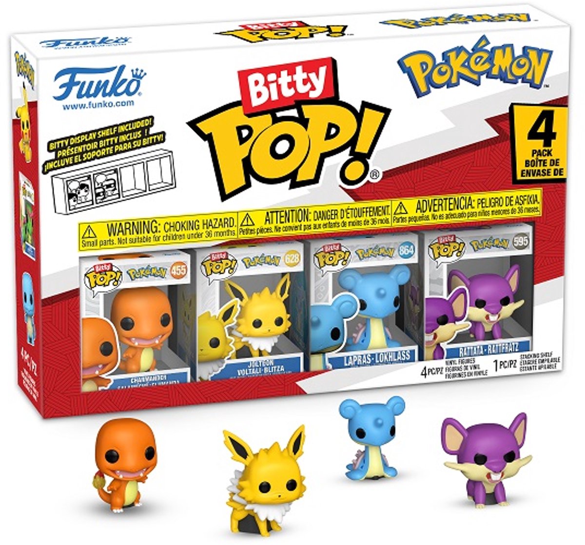 Funko Pokemon – Bitty Pop 4er-Pack 2,5 cm – Glumanda