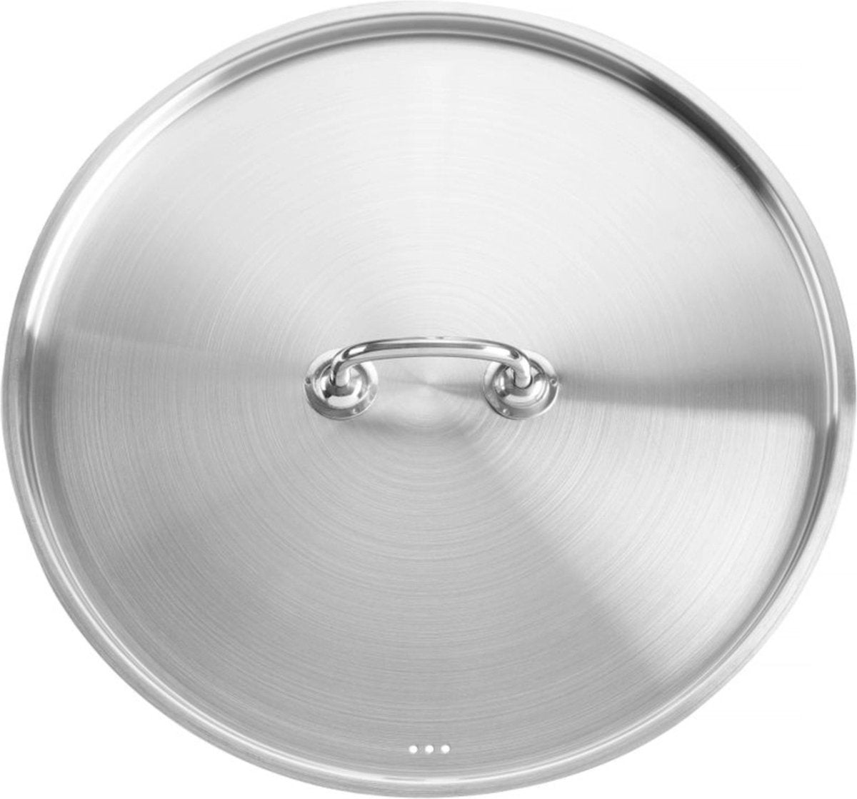 Hendi-Deckel für Kochtöpfe – geschlossener Sandwichboden – ⌀320 mm – satinierte Oberfläche – kühl bleibende Griffe