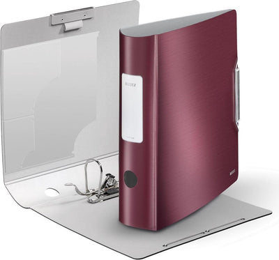 Leitz 180° Active Style Kunststoffordner – Kapazität von 500 A4-Blättern – Rückenbreite 82 mm – Rot