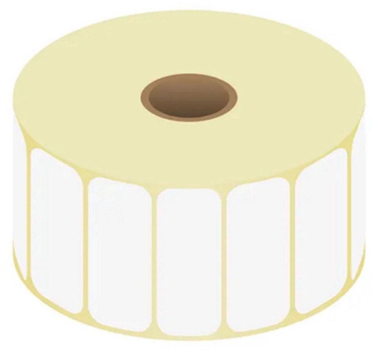 KTC-Etikett, 1 Rolle, 51 x 25 mm, kompatibel mit Zebra 880199-025d, 2580 Stück auf Rolle