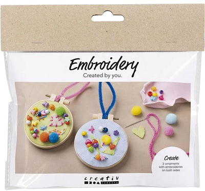 Creativ Company Mini-Hobby-Set Stickerei, Fantasie, 1 Box