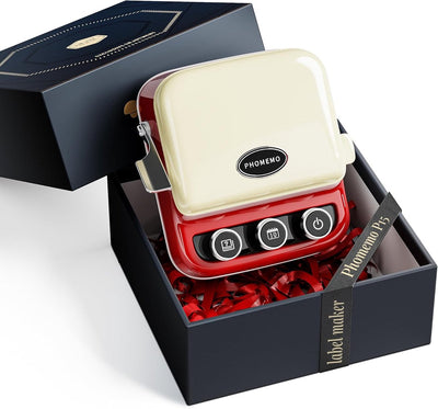 Phomemo p15 – tragbarer Etikettendrucker – Retro-Band-Thermodrucker – tintenlose Thermodrucktechnologie – 203 dpi – Bluetooth-Konnektivität – wiederaufladbarer Lithium-Akku – kompaktes Leichtgewicht – DIY-Etiketten