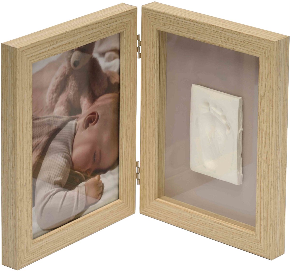 Happy Hands Doppel-Aufbewahrungsrahmen aus Holz – 2D-Druck