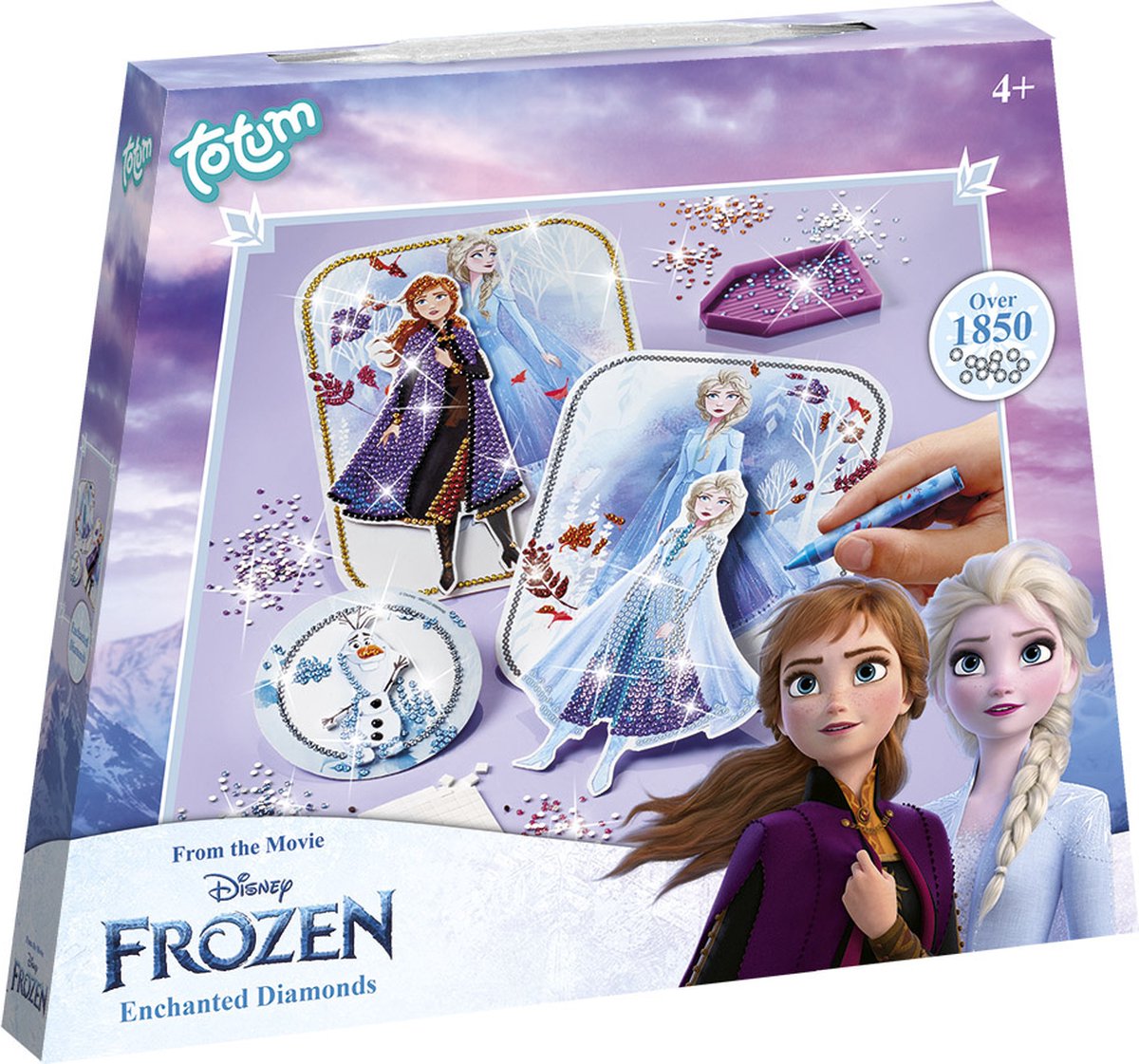 Totum Disney Frozen 2 - 3D -Karten mit Strasssteinen