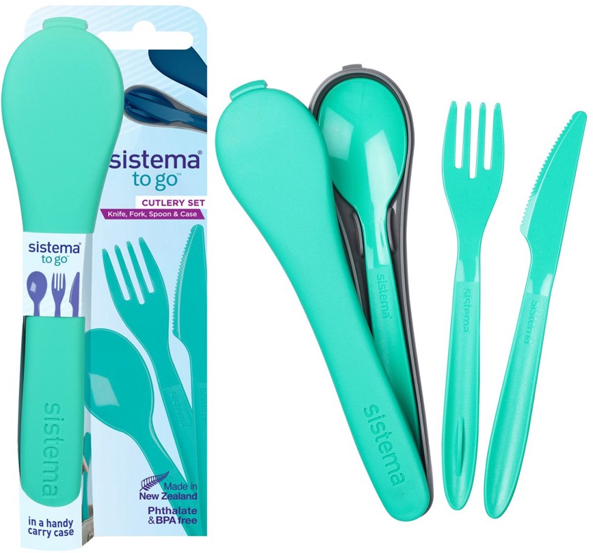 Sistema to go Besteckset mit Messer, Gabel und Löffel