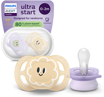 Philips Avent Ultra Start – BPA-freier Silikonschnuller (0–6 Monate) – symmetrisches Design – 2 Stück – scf075 13