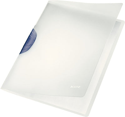 Leitz Klemmklebemappe Colorclip Magic, DIN A4, PP, dunkelgrauer Clip