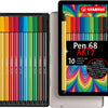 Stabilo Pen 68 in Metall Box, 10KL.