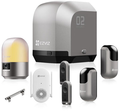 Ezviz hg2 600 pro – Smarter Toröffner bis 600 kg 8 m – komplett mit Alarmkamera, Fotozellen WiFi halow™ – 3 Öffnungsgeschwindigkeiten – wetterfest – inklusive Backup-Batterie