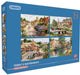 Gibsons – Terry's Waterways (von Terry Harrison) – 4×500 Teile 48×34cm (B×H) – Puzzle für Erwachsene