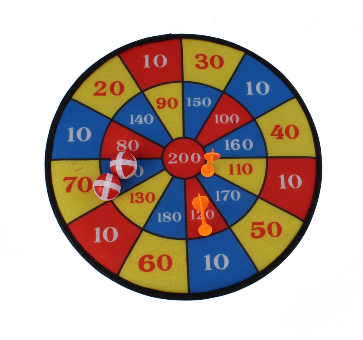 Eddy Toys dartscheibe Klettverschluss 36 cm 5-teilig