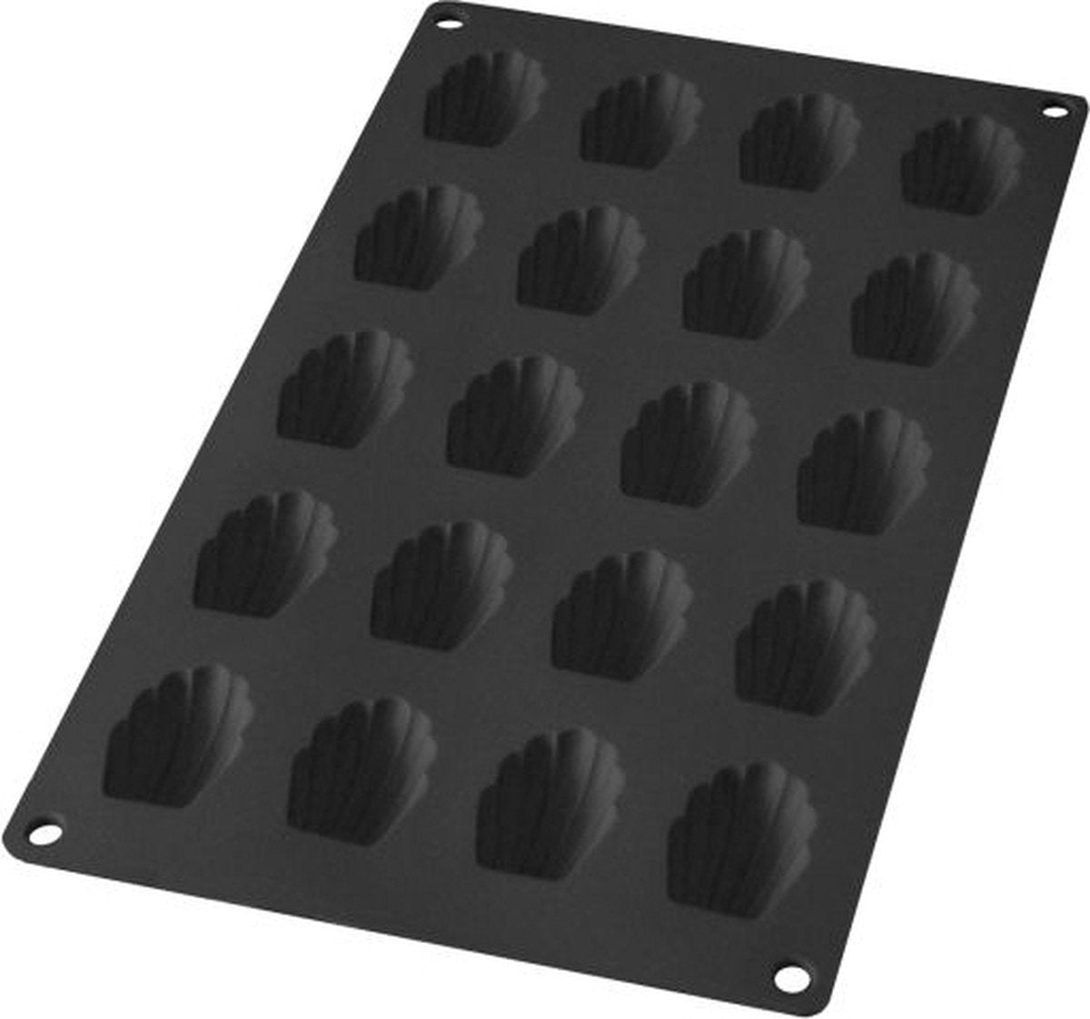 Lékué Backform 20 Madeleines – Silikon – Schwarz