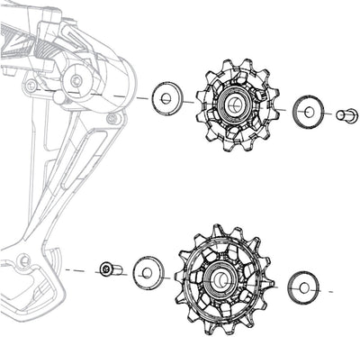 SRAM Pulley Set NX SX Eagle Maleeille