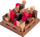 Longfield-Stadtpuzzle – Denksportaufgabe aus Holz – Akazienholz – 11 Teile – Burg-Puzzlespiel – Engelsherz
