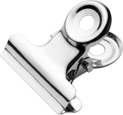 Westcott Bulldog-Klemme – 21,5 x 5,6 mm – Metall – Silber – 10 Stück – Büroklammer – AC-E10900