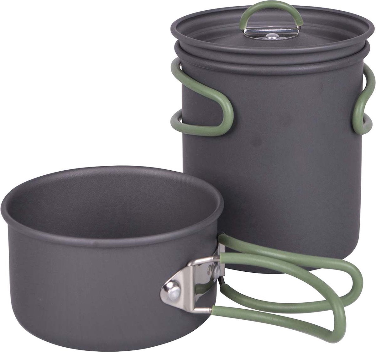 Bo-Camp - Pfannenset - Explorer - 2-teilig - hart eloxiert - Aluminium