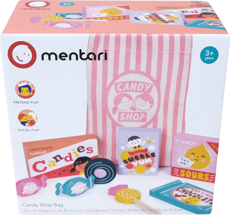 Mentari-Shop – Bonbontüte – 7 x 8 x 7 cm – Holz – 3 Jahre