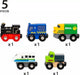 Brio World Mini-Eisenbahn-Fahrzeuge sortiert – Mini-Eisenbahn-Spielzeug – Magnetkupplung – zufälliges Modell