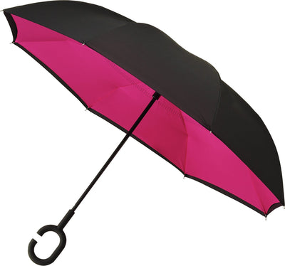 Impliva Minimax – faltbarer Regenschirm – ã˜ 107 cm – schwarzes Fuchsia