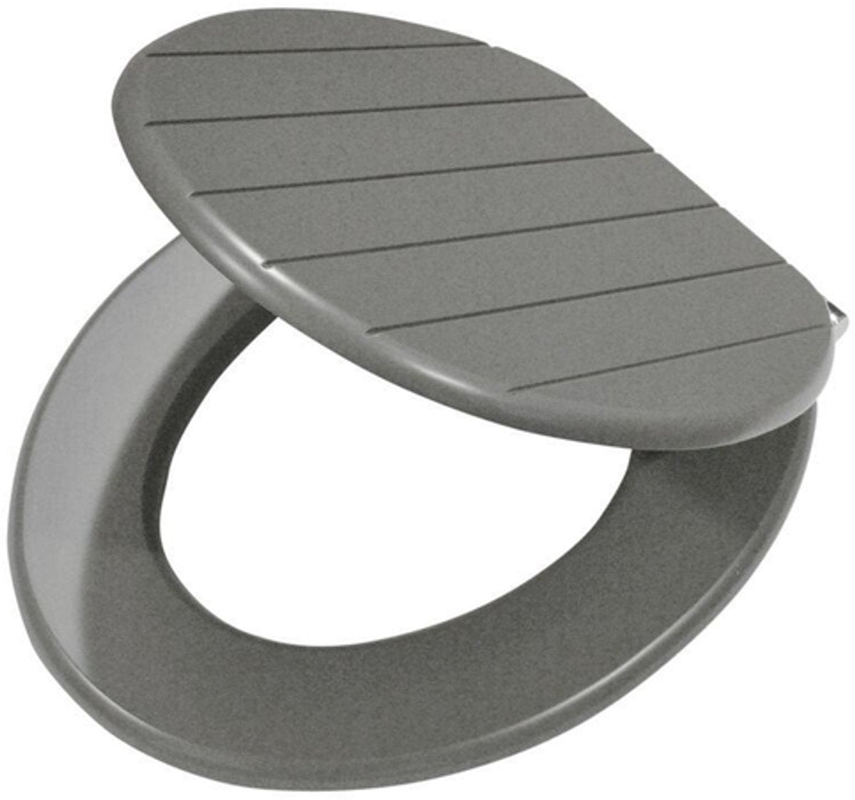 Tiger Baya - Toilettensitz - Toilettensitz mit Deckel - Absenkautomatik - MDF - Grau