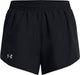 Under Armour ua Fly by 3'' Shorts-Blk Damen-Sporthose – Schwarz – Weiß – reflektierend