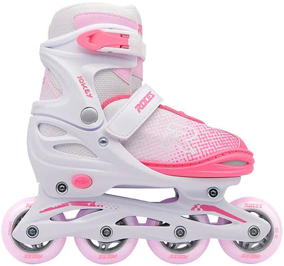 Roces Jokey x Mädchen Inline-Skates weiß rosa 30-33