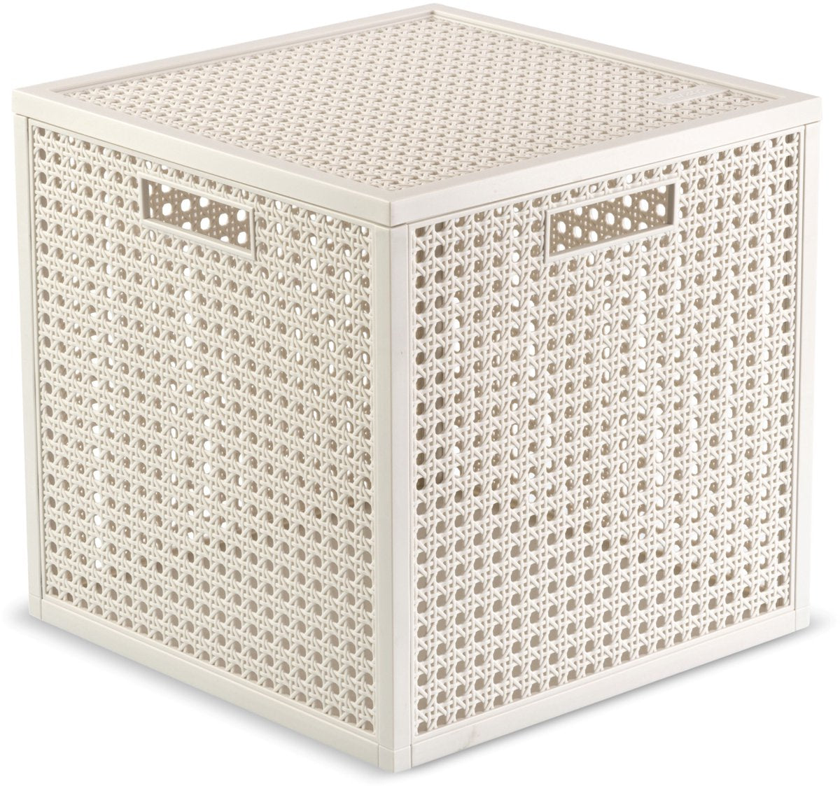 Curver Kaya Aufbewahrungskorb Würfel – 19 l – 28 x 28 x 28 cm – weiß