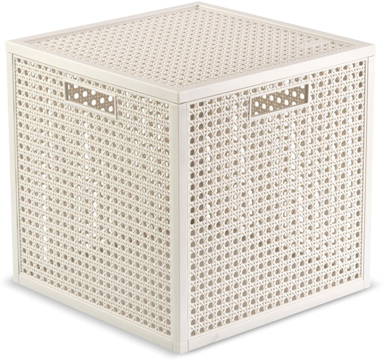 Curver Kaya Aufbewahrungskorb Würfel – 19 l – 28 x 28 x 28 cm – weiß