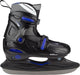 Nijdam Kinder-Schlittschuhe verstellbar – Eishockey-Schlittschuhe – Schwarz Blau – Größe 27–30