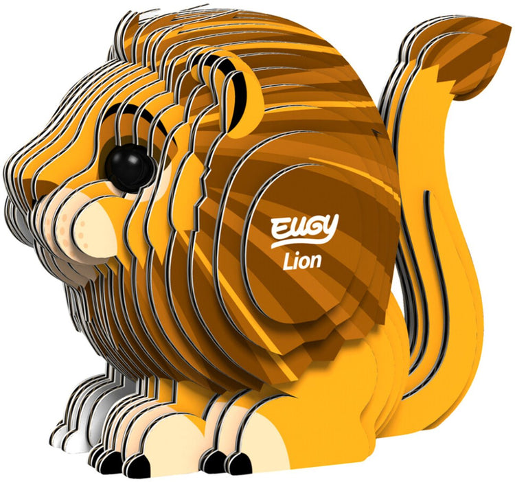 Eugy 3D-Puzzle – Löwe – wilde Tiere – nachhaltig – alle sammeln – 6 Jahre